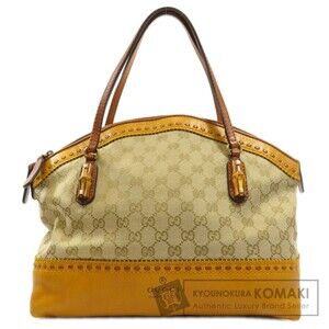 Gucci GG Pattern Laid Back Crafty Tote Bag Canvas